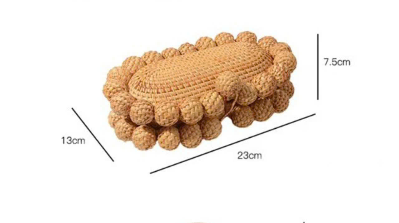 Hộp đựng kính đan mây